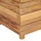 vidaXL - Plantenbak - verhoogd - 100x40x72 - cm - gerecycled - teakhout - en - staal