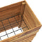 vidaXL - Plantenbak - verhoogd - 100x40x72 - cm - gerecycled - teakhout - en - staal