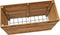 vidaXL - Plantenbak - verhoogd - 100x40x72 - cm - gerecycled - teakhout - en - staal