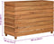 vidaXL - Plantenbak - verhoogd - 100x40x72 - cm - gerecycled - teakhout - en - staal