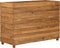 vidaXL - Plantenbak - verhoogd - 100x40x72 - cm - gerecycled - teakhout - en - staal