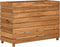 vidaXL - Plantenbak - verhoogd - 100x40x72 - cm - gerecycled - teakhout - en - staal