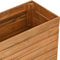 vidaXL - Plantenbak - verhoogd - 100x40x72 - cm - gerecycled - teakhout - en - staal