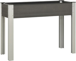 vidaXL - Plantenbak - verhoogd - 100x40x75 - cm - HKC - grijs