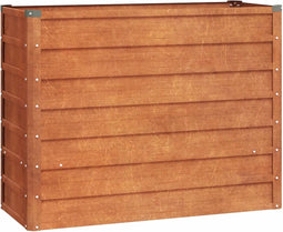 vidaXL - Plantenbak - verhoogd - 100x40x77 - cm - cortenstaal - roestig