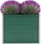 vidaXL - Plantenbak - verhoogd - 100x40x77 - cm - gegalvaniseerd - staal - groen