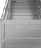 vidaXL - Plantenbak - verhoogd - 100x40x77 - cm - gegalvaniseerd - staal - zilver