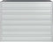 vidaXL - Plantenbak - verhoogd - 100x40x77 - cm - gegalvaniseerd - staal - zilver