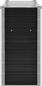 vidaXL - Plantenbak - verhoogd - 100x40x77 - cm - gegalvaniseerd - staal - antraciet
