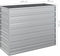 vidaXL - Plantenbak - verhoogd - 100x40x77 - cm - gegalvaniseerd - staal - zilver
