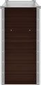 vidaXL - Plantenbak - verhoogd - 100x40x77 - cm - gegalvaniseerd - staal - bruin