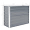 vidaXL - Plantenbak - verhoogd - 100x40x77 - cm - gegalvaniseerd - staal - grijs
