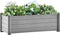 vidaXL - Plantenbak - verhoogd - 100x43x35 - cm - PP - steengrijs