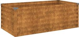 vidaXL - Plantenbak - verhoogd - 100x50x36 - cm - cortenstaal