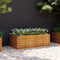 vidaXL - Plantenbak - verhoogd - 100x50x36 - cm - cortenstaal