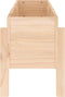 vidaXL - Plantenbak - verhoogd - 101x30x38 - cm - massief - grenenhout