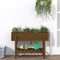 vidaXL - Plantenbak - verhoogd - 101x30x69 - cm - massief - grenenhout - honingbruin
