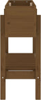 vidaXL - Plantenbak - verhoogd - 101x30x69 - cm - massief - grenenhout - honingbruin