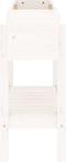 vidaXL - Plantenbak - verhoogd - 101x30x69 - cm - massief - grenenhout - wit