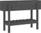 vidaXL - Plantenbak - verhoogd - 101x30x69 - cm - massief - grenenhout - grijs