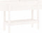 vidaXL - Plantenbak - verhoogd - 101x30x69 - cm - massief - grenenhout - wit