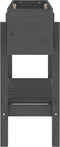 vidaXL - Plantenbak - verhoogd - 101x30x69 - cm - massief - grenenhout - grijs