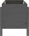 vidaXL - Plantenbak - verhoogd - 101x50x57 - cm - massief - grenenhout - grijs