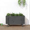vidaXL - Plantenbak - verhoogd - 101x50x57 - cm - massief - grenenhout - grijs