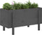 vidaXL - Plantenbak - verhoogd - 101x50x57 - cm - massief - grenenhout - grijs
