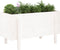 vidaXL - Plantenbak - verhoogd - 101x50x57 - cm - massief - grenenhout - wit