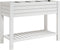 vidaXL - Plantenbak - verhoogd - 110x45x79 - cm - polypropeen - wit