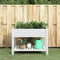 vidaXL - Plantenbak - verhoogd - 110x45x79 - cm - polypropeen - wit