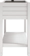 vidaXL - Plantenbak - verhoogd - 110x45x79 - cm - polypropeen - wit