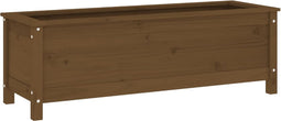 vidaXL - Plantenbak - verhoogd - 119,5x40x39 - cm - massief - grenen - honingbruin