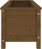 vidaXL - Plantenbak - verhoogd - 119,5x40x39 - cm - massief - grenen - honingbruin