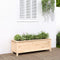 vidaXL - Plantenbak - verhoogd - 119,5x40x39 - cm - massief - grenenhout