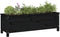 vidaXL - Plantenbak - verhoogd - 119,5x40x39 - cm - massief - grenenhout - zwart