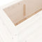 vidaXL - Plantenbak - verhoogd - 119,5x40x39 - cm - massief - grenenhout - wit