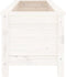 vidaXL - Plantenbak - verhoogd - 119,5x40x39 - cm - massief - grenenhout - wit