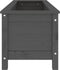 vidaXL - Plantenbak - verhoogd - 119,5x40x39 - cm - massief - grenenhout - grijs