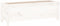 vidaXL - Plantenbak - verhoogd - 119,5x40x39 - cm - massief - grenenhout - wit