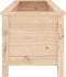 vidaXL - Plantenbak - verhoogd - 119,5x40x39 - cm - massief - grenenhout