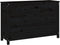 vidaXL - Plantenbak - verhoogd - 119,5x40x78 - cm - massief - grenenhout - zwart