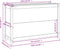 vidaXL - Plantenbak - verhoogd - 119,5x40x78 - cm - massief - grenenhout - zwart