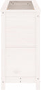 vidaXL - Plantenbak - verhoogd - 119,5x40x78 - cm - massief - grenenhout - wit