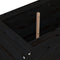 vidaXL - Plantenbak - verhoogd - 119,5x40x78 - cm - massief - grenenhout - zwart