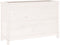 vidaXL - Plantenbak - verhoogd - 119,5x40x78 - cm - massief - grenenhout - wit