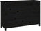 vidaXL - Plantenbak - verhoogd - 119,5x40x78 - cm - massief - grenenhout - zwart