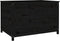 vidaXL - Plantenbak - verhoogd - 119,5x82,5x78 - cm - massief - grenenhout - zwart