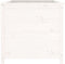 vidaXL - Plantenbak - verhoogd - 119,5x82,5x78 - cm - massief - grenenhout - wit